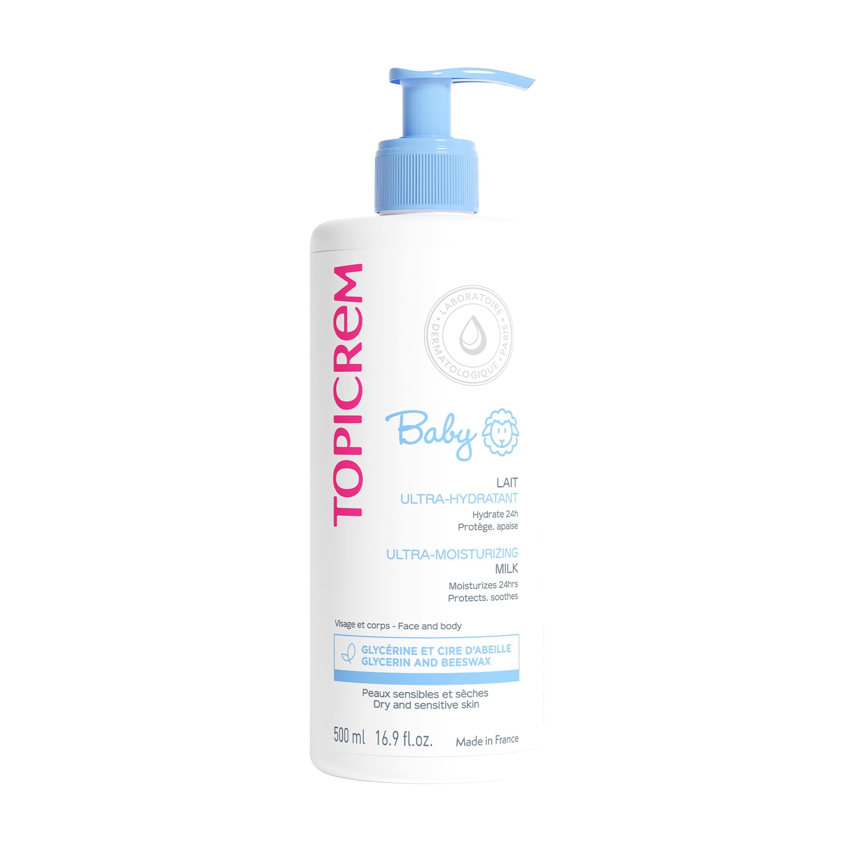 Ультразволожувальне дитяче молочко для тіла Topicrem Baby My 1st Moisturizing Milk, 500 мл